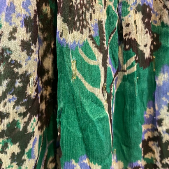 Anthropologie Ruffled V-Neck Maxi Dress - Picture 15 of 15